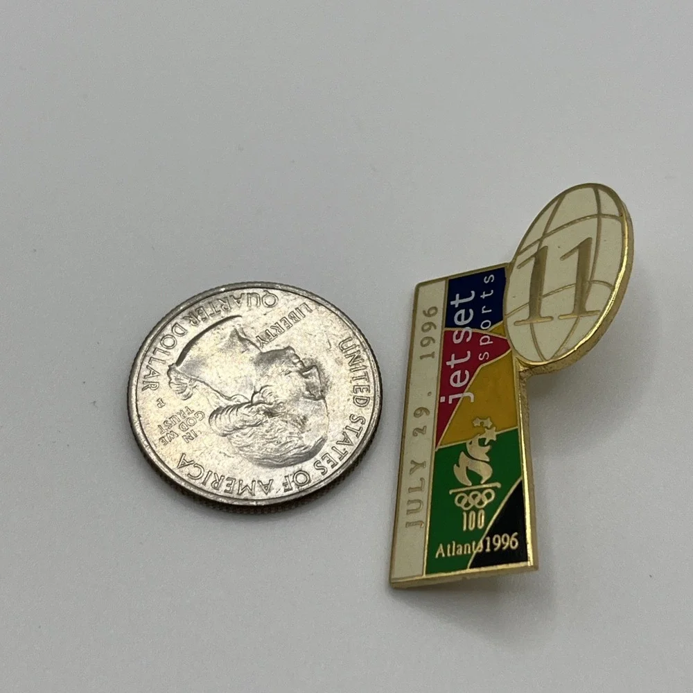 1996‎ Atlanta Summer Olympics Jet Set Sports Sponsor Limited Edition Hat Pin